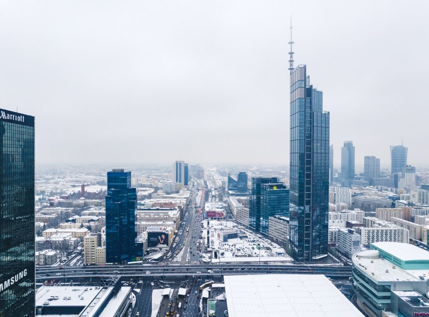Widok na centrum Warszawy